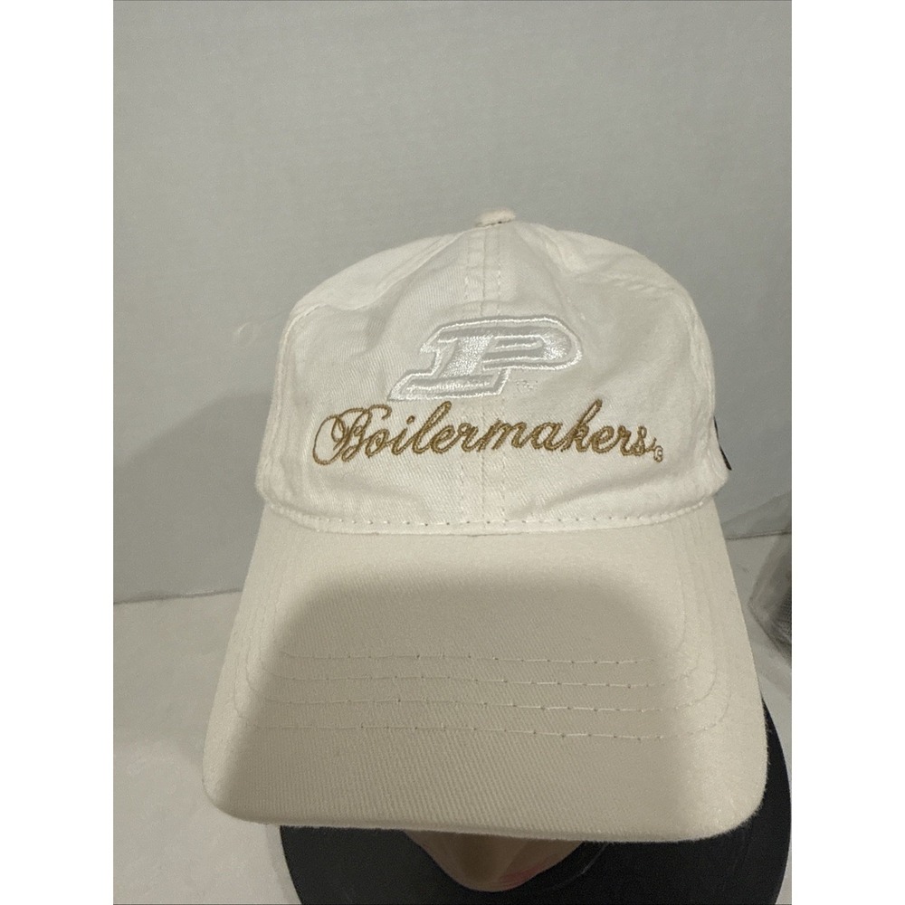 Purdue Hat white Gold womens Snapback Signatures Brand nwt